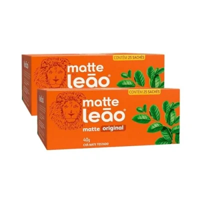 Abbildung von Pack Chá Matte Leão Tostado 2x 25 saquinhos (40g)