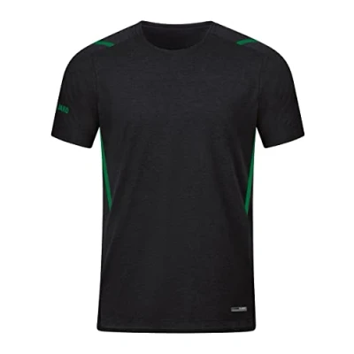 Abbildung von JAKO Kinder T Shirt Challenge, Schwarz Meliert/Sportgrün, 152