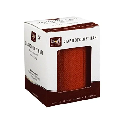 Abbildung von Bort Stabilocolor haft Binde 8cm rot