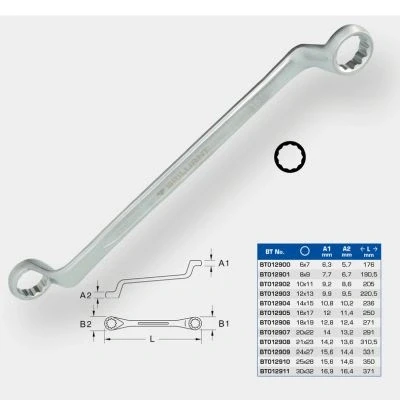Abbildung von KS TOOLS BT012900 Doppel Ringschlüssel 176 6, 7, 6x7