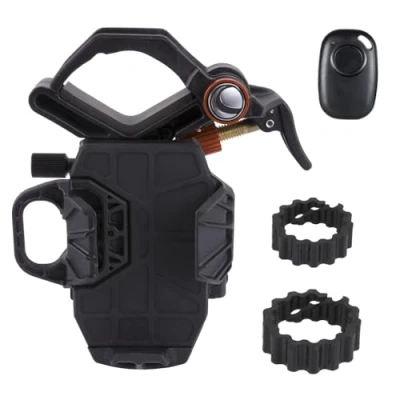 Abbildung von Celestron 81057 NexYZ DX 3 Achsen Smartphone Adapter Set mit Bluetooth Fernauslöser Bilder und Videos durch Ihr Teleskop, Spektiv, Fernglas, Monokular Mikroskop aufnehmen, Schwarz