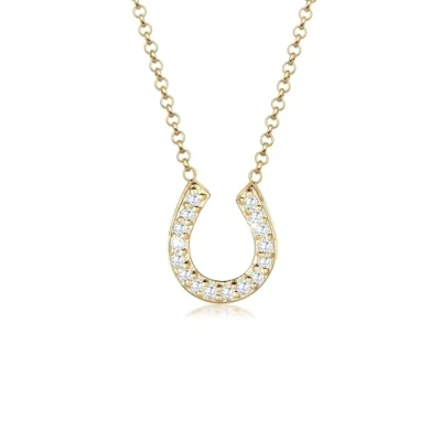 Abbildung von Elli Horseshoe LUCK Halskette, Damen, Größe: 45, Gold coloured