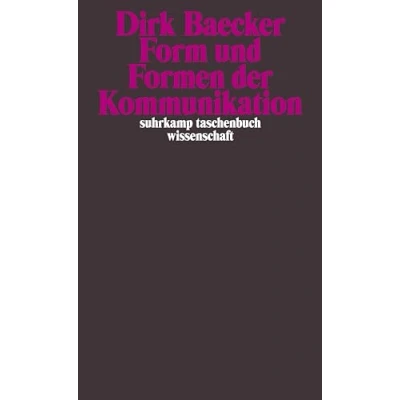 Abbildung von Form und Formen der Kommunikation (suhrkamp taschenbuch wissenschaft)