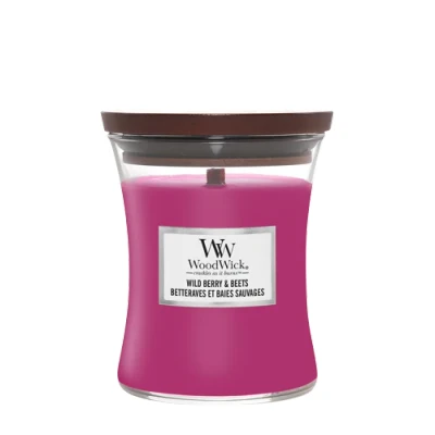 Abbildung von WoodWick Duftkerze Medium Wild Berry &amp; Beets 11 cm / ø 10