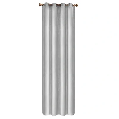 Abbildung von WOLTU Verdunklungsgardine mit Ösen Samtvorhang Blickdicht Thermogardine, 300 g/m² Schwere lichtundurchlässige Verdunklungsvorhang für Schlafzimmer Geräuschreduzierung Hellgrau 140x245 cm (1 Stück)