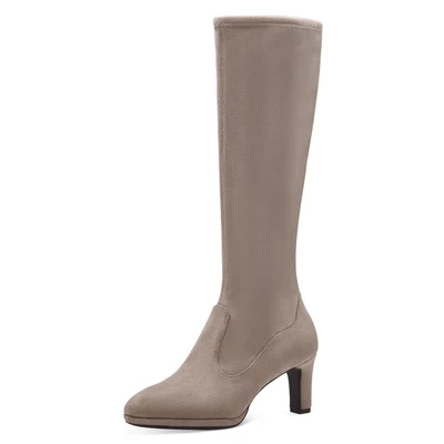 Abbildung von Tamaris Stiefel, Damen, Größe: 41, Taupe Schuhe