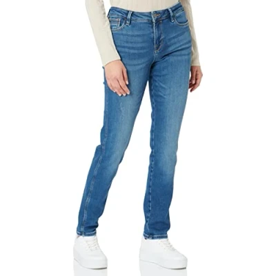 Abbildung von edc by Esprit Jeans Slim Fit, Damen, Größe: 25x30, Blue dark wash