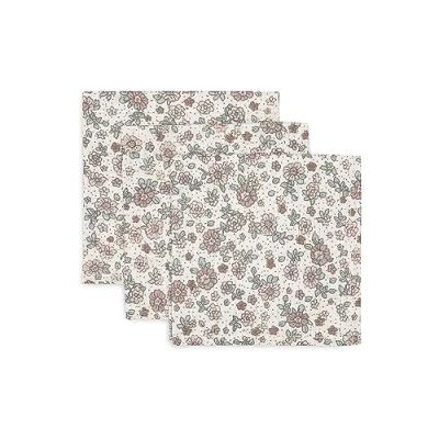 Abbildung von Jollein 537 848 67045 Spucktücher Mundtücher Musselin 3er Set Retro Flowers (31x31cm)