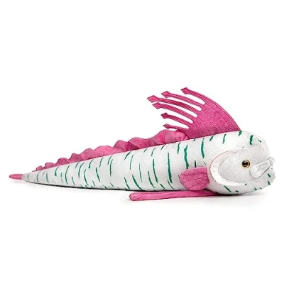 Abbildung von lilizzhoumax Oarfish Fisch Plüschtier 66cm/26 Simuliertes Tier Kawaii Realistische Plüsch Spielzeug für Wilde Tiere Geschenk Kinder lila
