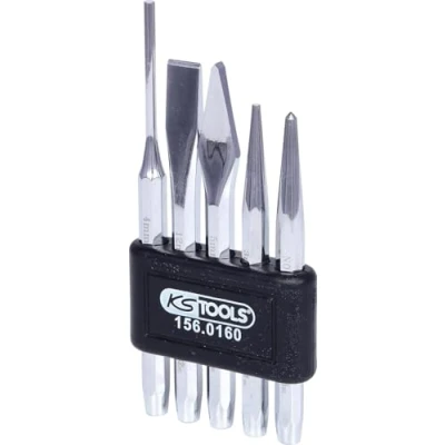 Abbildung von KS TOOLS 156.0160 Meißel + Durchtreiber Satz Chrom Vanadium Stahl ohne Handgriff