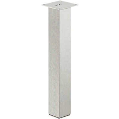 Abbildung von Gedotec Alu Tischbein eckig Tischfuß gerade Möbel Beine H1760 Aluminium rostfrei Edelstahl Optik Tischgestell quadratisch 60 x mm Höhe: 400 1 Stück Möbelfuss ohne Höheneinstellung