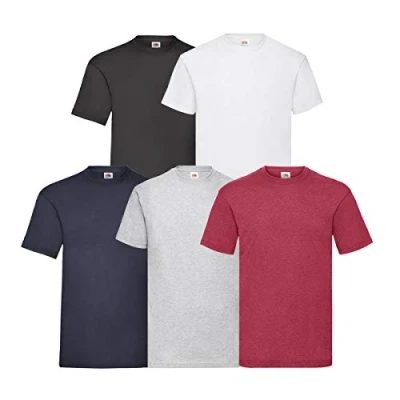 Abbildung von Fruit of the Loom Original T 5 Pack Logo Men&#039;s Shirt