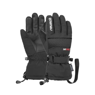 Abbildung von Reusch Connor R TEX XT Junior warme, wasserdichte, Winddichte und atmungsaktive Winterhandschuhe Fingerhandschuhe Skihandschuhe für Kinder Kids Jugendliche Mädchen Jungen, schwarz, 6