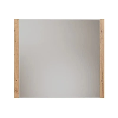 Abbildung von trendteam smart living Wandspiegel Spiegel Garderobe Dakota Aufbaumaß (BxHxT) 78 x 69 4 cm Farbe Weiß mit Artisan Eiche 210645107