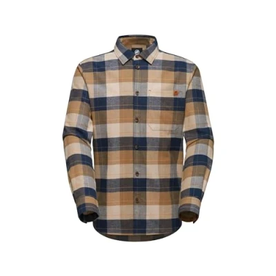 Abbildung von Mammut Trovat Longsleeve Hemd, Herren, Größe: XXL, Marine savannah