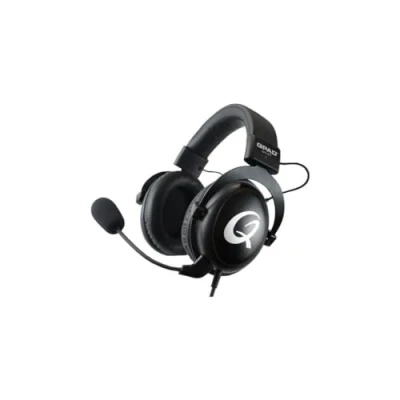 Abbildung von Qpad QH 91 Pro Gaming Premium Headset, Kopfhörer für PC Spieler mit 53 mm Stereo Sound, Schwarz