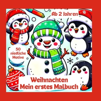 Abbildung von Mein erstes Ausmalbuch Weihnachten Ab 2 Jahren: Weihnachtsmalbuch für Kinder, Jungen und Mädchen, Ideal als Nikolausgeschenk, mit ... Weihnachtsbaum,Schneemann vielen mehr.
