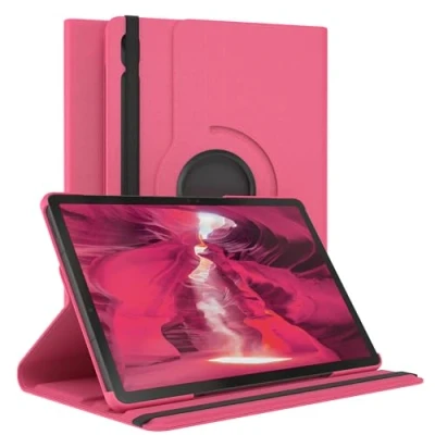 Abbildung von EAZY Case Tablet Hülle für Samsung Galaxy Tab S9 FE Schutzhülle 10.9 Zoll Smart Cover Rotationcase zum Aufstellen Klapphülle 360 drehbar mit Standfunktion Tasche Kunstleder Pink