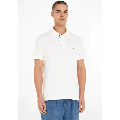 Abbildung von Tommy Hilfiger FLAG Under Placket REG Poloshirt, Herren, Größe: 3XL, White