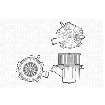 Abbildung von MAGNETI MARELLI 069412706010 Innenraumgebläse SMART: Fortwo II Coupe, Cabrio