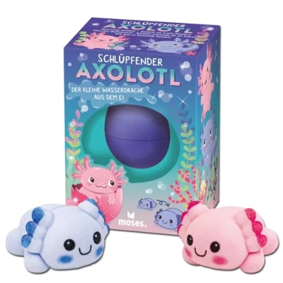 Abbildung von moses. Schlüpfende Axolotl, magische Axolotl Spielfigur zum Ausbrüten, spannendes Kinderspielzeug in Überraschungsfarbe, neugierige Kids, Überraschung (Rosa Oder Blau)