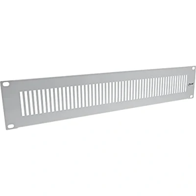 Abbildung von InLine® 19&quot; Blindplatte perforiert, 2HE, RAL 7035 grau