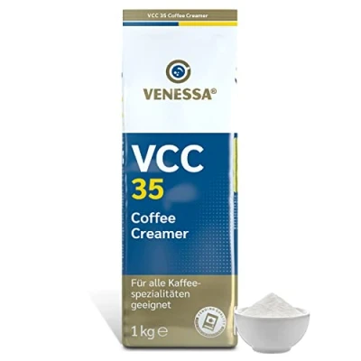Abbildung von VENESSA Coffee Creamer VCC35 Kaffeeweißer 2 x 1kg Probierpack, hochwertiger Instant für Vending Automaten, hohe Weißkraft, leicht löslich, Aromaschutzbeutel