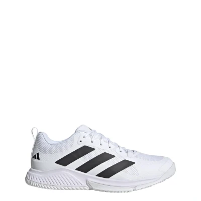 Abbildung von adidas Performance Court TEAM Bounce 2.0 Tennisschuh für Teppichböden, Herren, Größe: 49 1/3, cloud white core black Schuhe