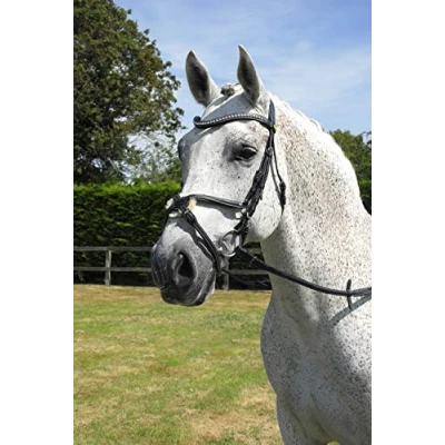 Abbildung von Rhinegold 0 Anatomic Mexican Bridle Cob Black Trense, Schwarz