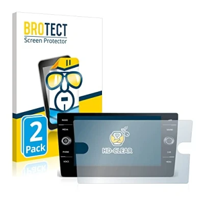 Abbildung von BROTECT (2 Stück Schutzfolie für Volkswagen T Roc R Line 2022 Discover Media 8&quot; Displayschutz Folie Ultra Klar