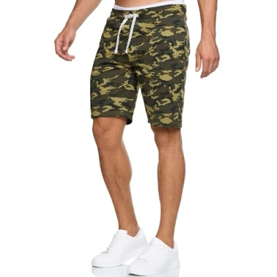 Abbildung von Indicode Jeans Aldrich Shorts, Herren, Größe: XXL, Dark green