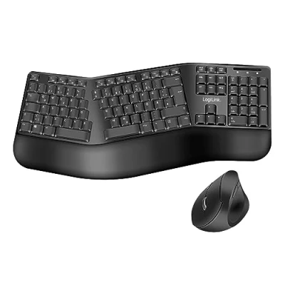 Abbildung von LOGILINK Tastatur und Mausset ID0211 ergonomische
