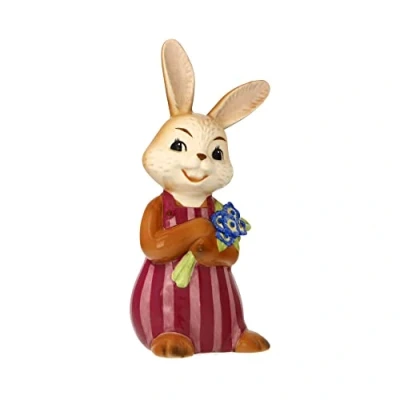 Abbildung von Goebel Osterhase &quot;Vergiss mich nicht&quot;, Sammelfigur, Hasenjunge mit Vergissmeinicht