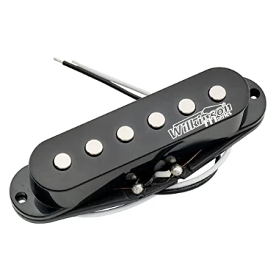 Abbildung von Wilkinson High Output Keramik Single Coil Hals Tonabnehmer Pickup für Strat Style E Gitarre, Schwarz