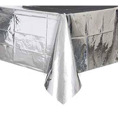 Abbildung von Tischdecke Silberfolie 137x274cm