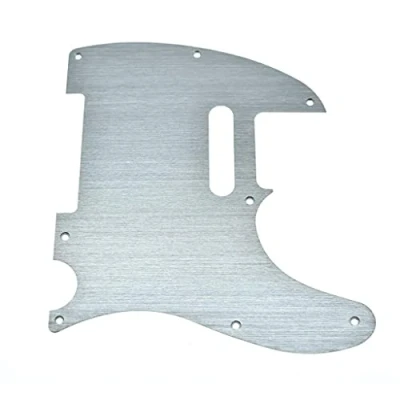 Abbildung von KAISH Schlagbrett aus Metall, Aluminium, eloxiert, Tele Stil, Schlagbrett, für USA/Mexiko Telecaster, Silber