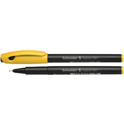 Abbildung von Schneider Topliner 967 Fineliner (Strichstärke 0,4 mm) 1 Stück gelb