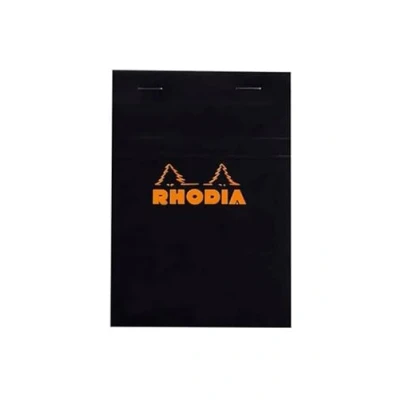 Abbildung von Rhodia Notizblock Nr. 13 A6 kariert 80 Blatt schwarz