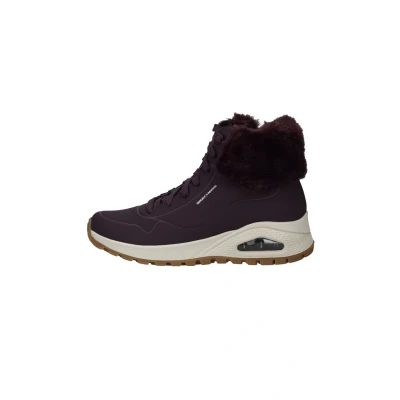 Abbildung von Skechers Damen UNO Rugged Fall Air Sneaker, Wine Durabuck/Faux Fur, 41 EU