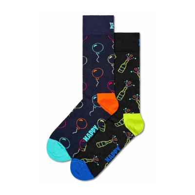 Abbildung von Happy Socks 2er Pack Socken Geschenkbox, bunte und lustige Glückwunsch Baumwolle für Damen Herren