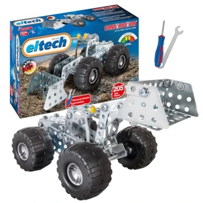 Abbildung von eitech Radlader, 00084 Metallbaukasten, (Modellbausatz, 205 St., Bauset), Bauspielzeug, Made in Germany
