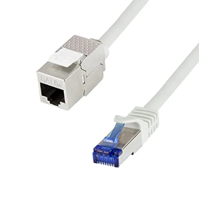 Abbildung von LogiLink CC5092S Konsolidierungspunkt Patchkabel, CAT 6A, S/FTP, grau, 10 m