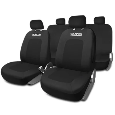 Abbildung von SPARCO Sport SPCS442BK Sitzschonbezug schwarz Polyester vorne und hinten