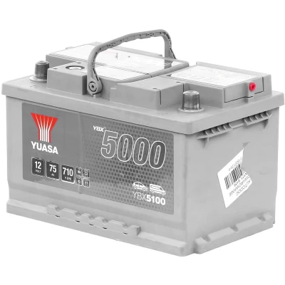 Abbildung von Yuasa YBX5100 12V 75Ah 680A Silber Hochleistungsbatterie