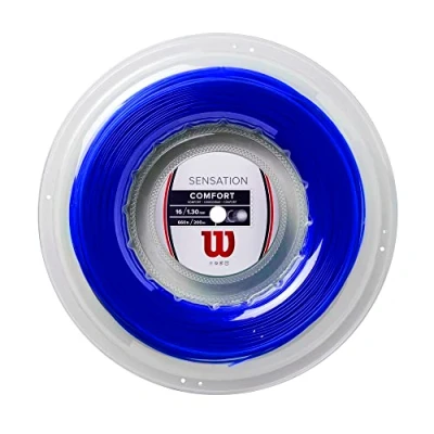 Abbildung von Wilson Tennissaite Sensation Comfort, 200 m Rolle, 16G, Durchmesser: 1,30 mm, Blau,
