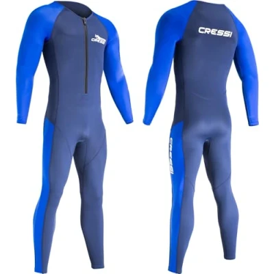 Abbildung von CRESSI Men&#039;s Wahoo Man Monopiece Wetsuit Light Blue 2mm XL/5 Einteiliger Neoprenanzug 1,5/2 mm Premium Neopren und Elastan, Blau/Hellblau Herren