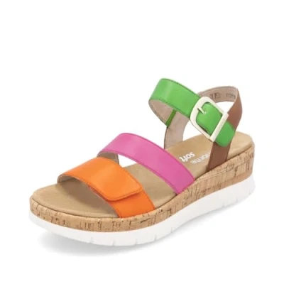 Abbildung von Remonte Plateausandalette, Damen, Größe: 44, Aperol fuchsia Schuhe