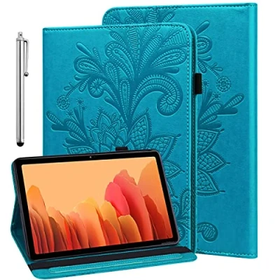 Abbildung von GLANDOTU Hülle für 8 Zoll Lenovo Tab M8 (3./2. Gen) 2022/2019 HD/Tab FHD/Lenovo Smart FHD mit Schutzfolie und Stift Ultra Dünn Stifthalter Flip PU Leder Case Blau