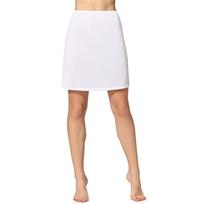 Abbildung von Bellivalini Damen Petticoat Unterrock Knielang ME897 (Weiß, M)