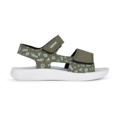 Abbildung von Geox Lightfloppy Riemensandalette für Kinder, Größe: 30, Military/green Schuhe